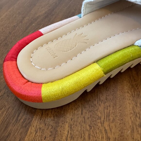 Farm Rio Sunset Crochet Slide Sandals - Picture 6 of 11